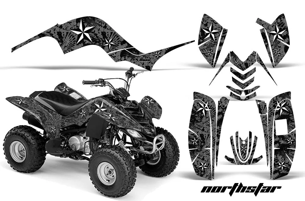 Yamaha Raptor 80 ATV Graphic Kit - 2003-2016 North Star Black