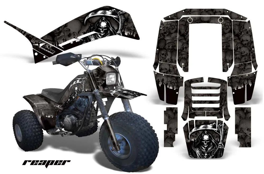 Yamaha Shaft DX 225 - 3 Wheeler ATV Graphic Kit - 1983-1985 Reaper Black