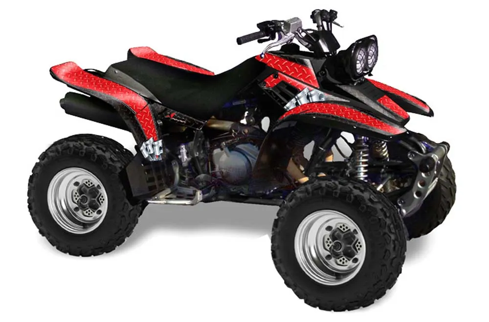 Yamaha Warrior 350 ATV Graphic Kit - All Years Diamond Race Red