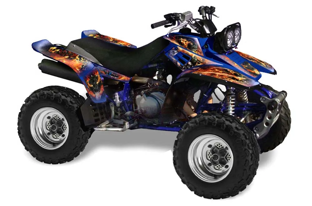 Yamaha Warrior 350 ATV Graphic Kit - All Years Firestorm Blue