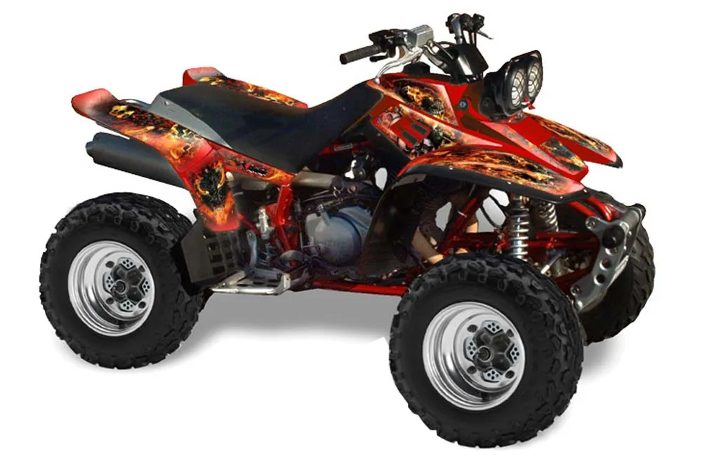 Yamaha Warrior 350 ATV Graphic Kit - All Years Firestorm Red
