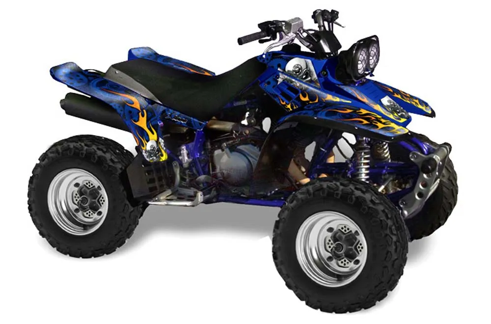 Yamaha Warrior 350 ATV Graphic Kit - All Years Motorhead Blue