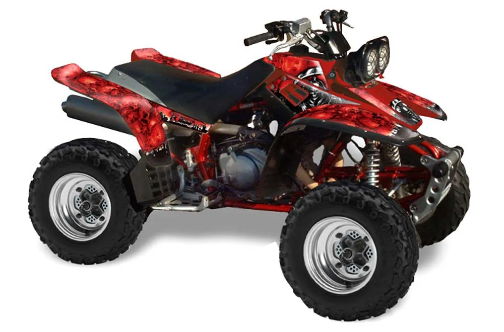 Yamaha Warrior 350 ATV Graphic Kit - All Years Reaper Red