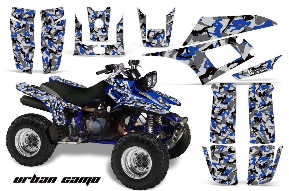Yamaha Warrior 350 ATV Graphic Kit - All Years Urban Camo Blue