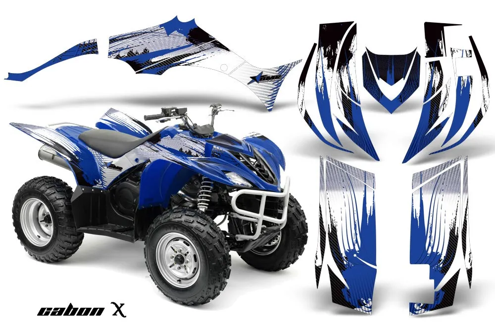 Yamaha Wolverine ATV Graphic Kit - 2006-2012 Carbon X Blue