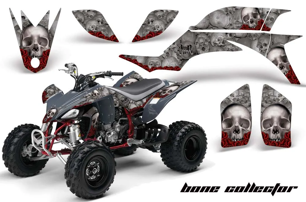 Yamaha YFZ 450 ATV Graphic Kit - 2004-2014 Bone Collector Silver