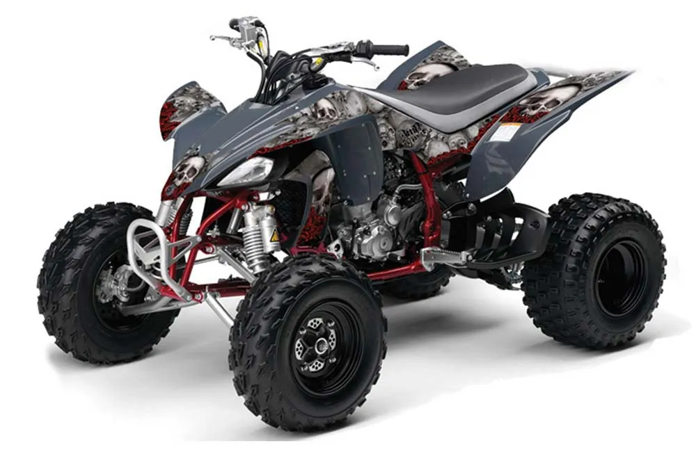 Yamaha YFZ 450 ATV Graphic Kit - 2004-2014 Bone Collector Silver