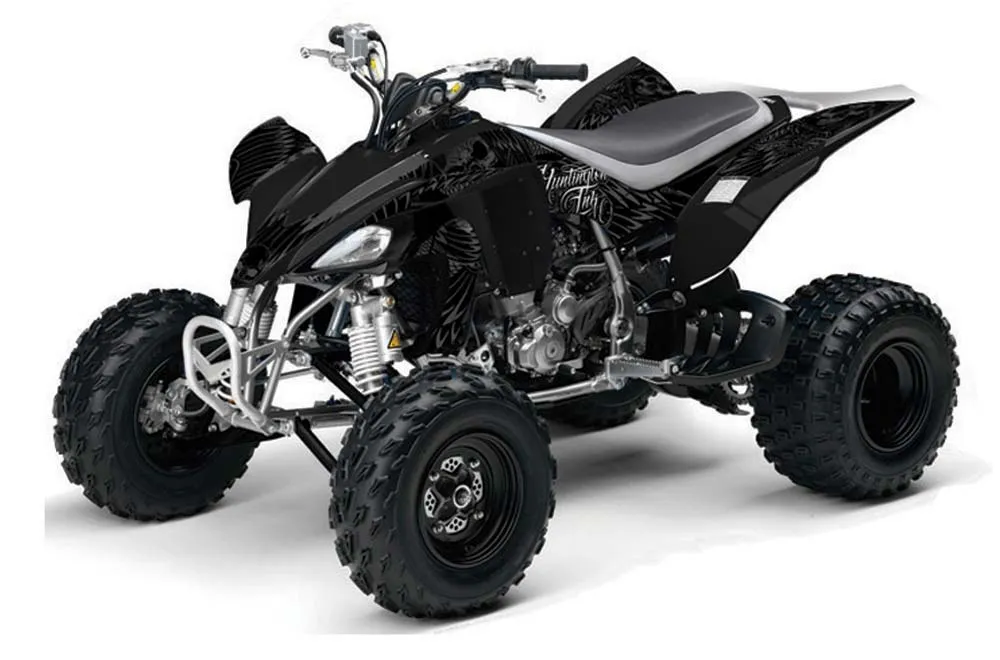 Yamaha YFZ 450 ATV Graphic Kit - 2004-2014 Skulls and Hammers Silver