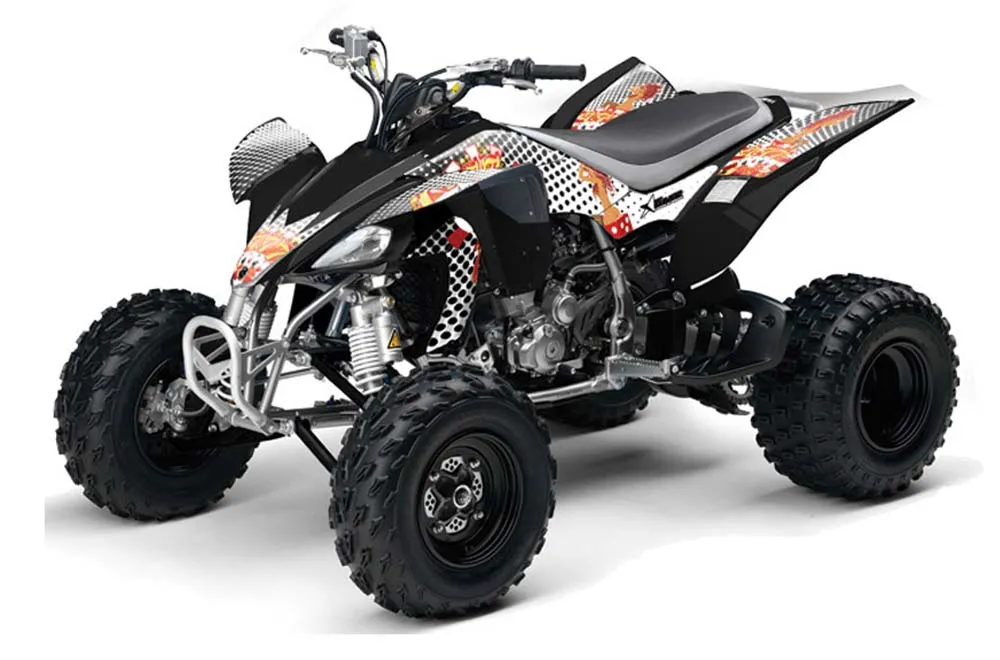 Yamaha YFZ 450 ATV Graphic Kit - 2004-2014 Jackpot White