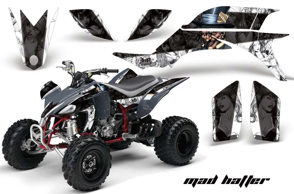 Yamaha YFZ 450 ATV Graphic Kit - 2004-2014 Mad Hatter Black