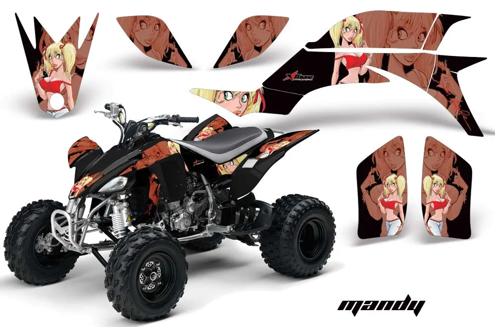 Yamaha YFZ 450 ATV Graphic Kit - 2004-2014 Mandy Red