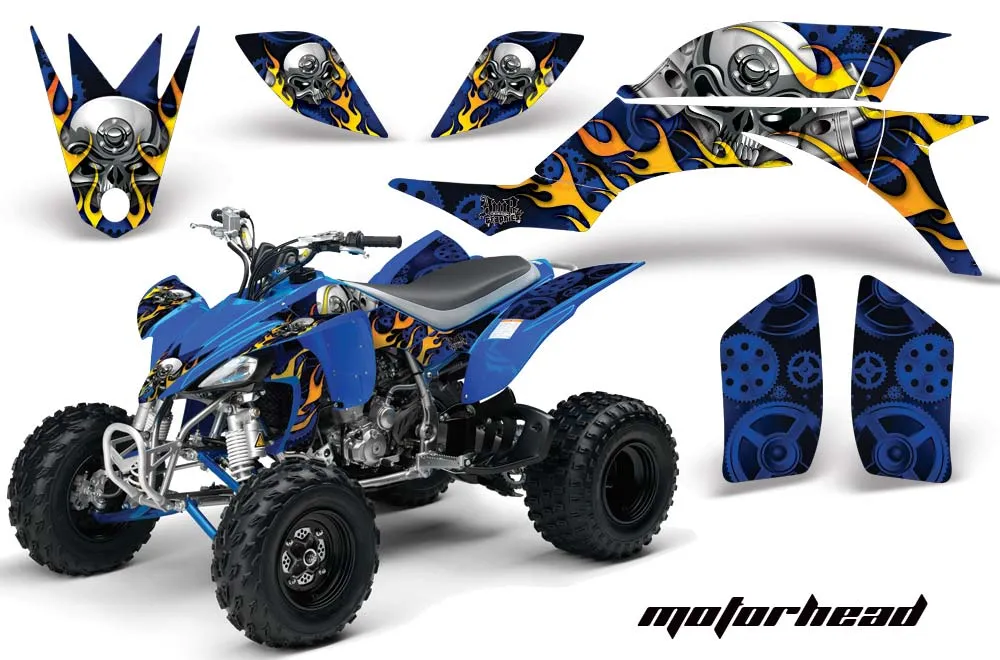 Yamaha YFZ 450 ATV Graphic Kit - 2004-2014 Motorhead Blue