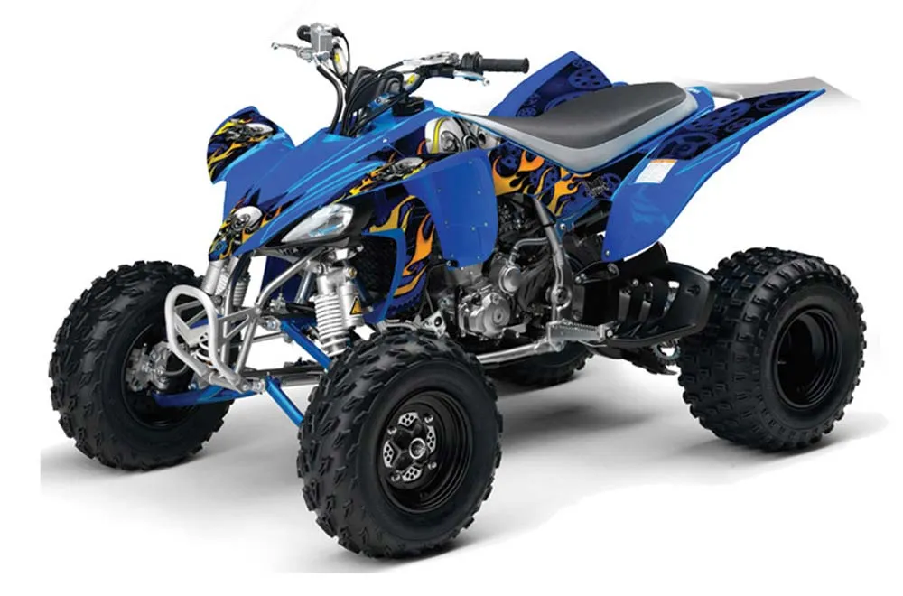 Yamaha YFZ 450 ATV Graphic Kit - 2004-2014 Motorhead Blue