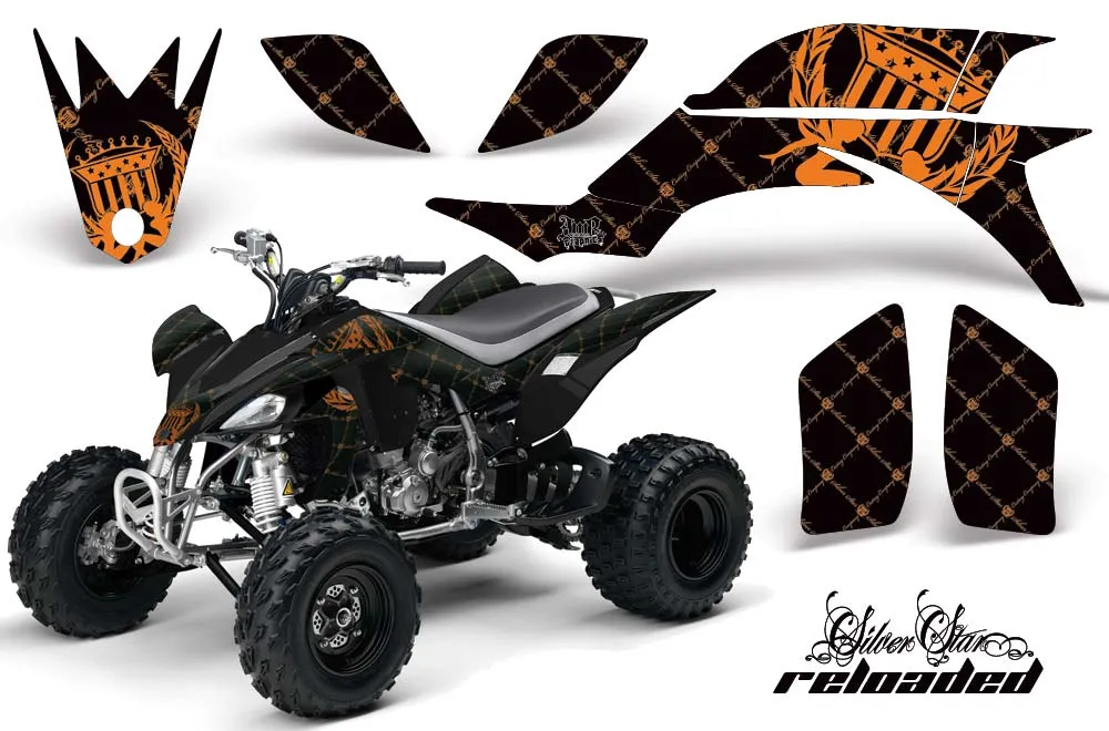 Yamaha YFZ 450 ATV Graphic Kit - 2004-2014 Silver Star - Reloaded Orange
