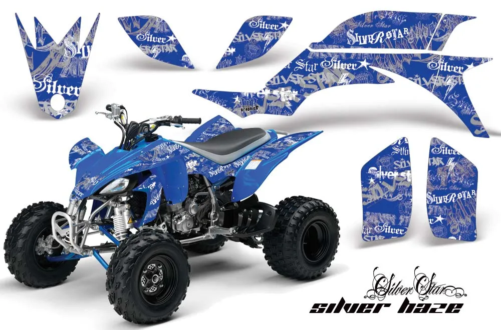 Yamaha YFZ 450 ATV Graphic Kit - 2004-2014 Silver Star - Silverhaze Silver