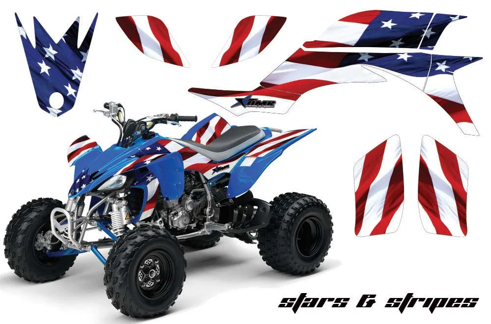 Yamaha YFZ 450 ATV Graphic Kit - 2004-2014 Stars n Stripes Red