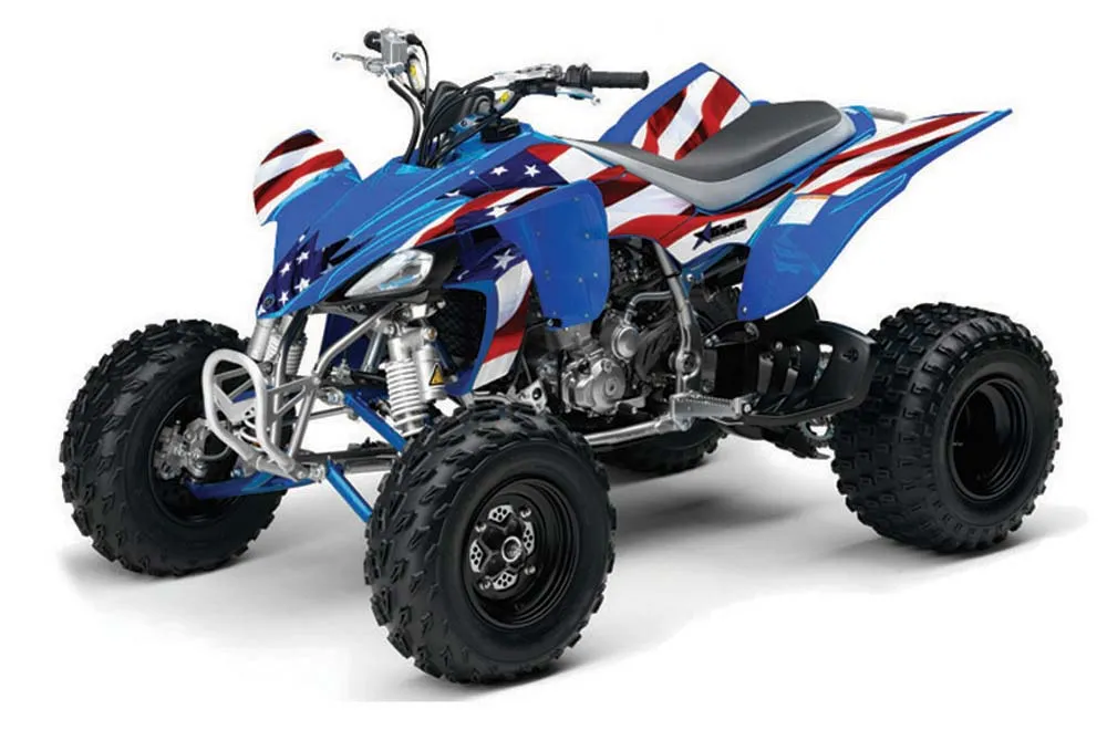 Yamaha YFZ 450 ATV Graphic Kit - 2004-2014 Stars n Stripes Red