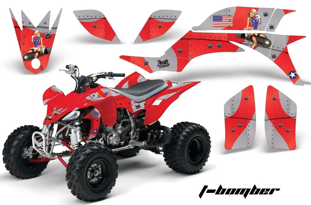 Yamaha YFZ 450 ATV Graphic Kit - 2004-2014 T Bomber Red