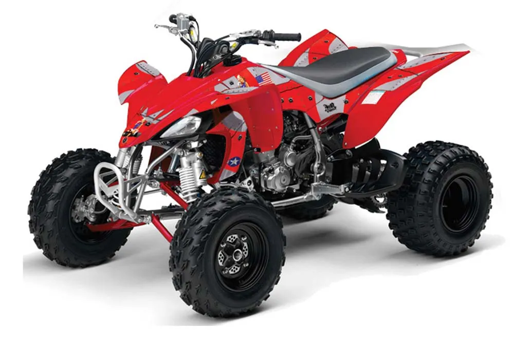 Yamaha YFZ 450 ATV Graphic Kit - 2004-2014 T Bomber Red