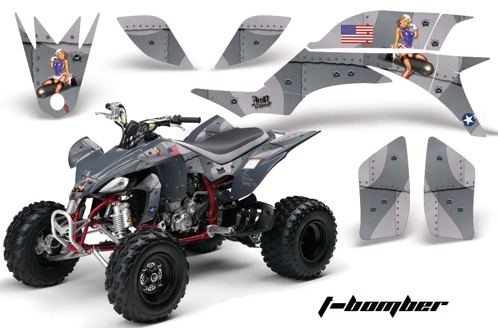 Yamaha YFZ 450 ATV Graphic Kit - 2004-2014 T Bomber Silver