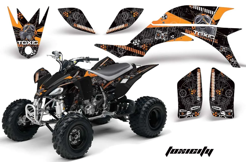 Yamaha YFZ 450 ATV Graphic Kit - 2004-2014 Toxicity Orange