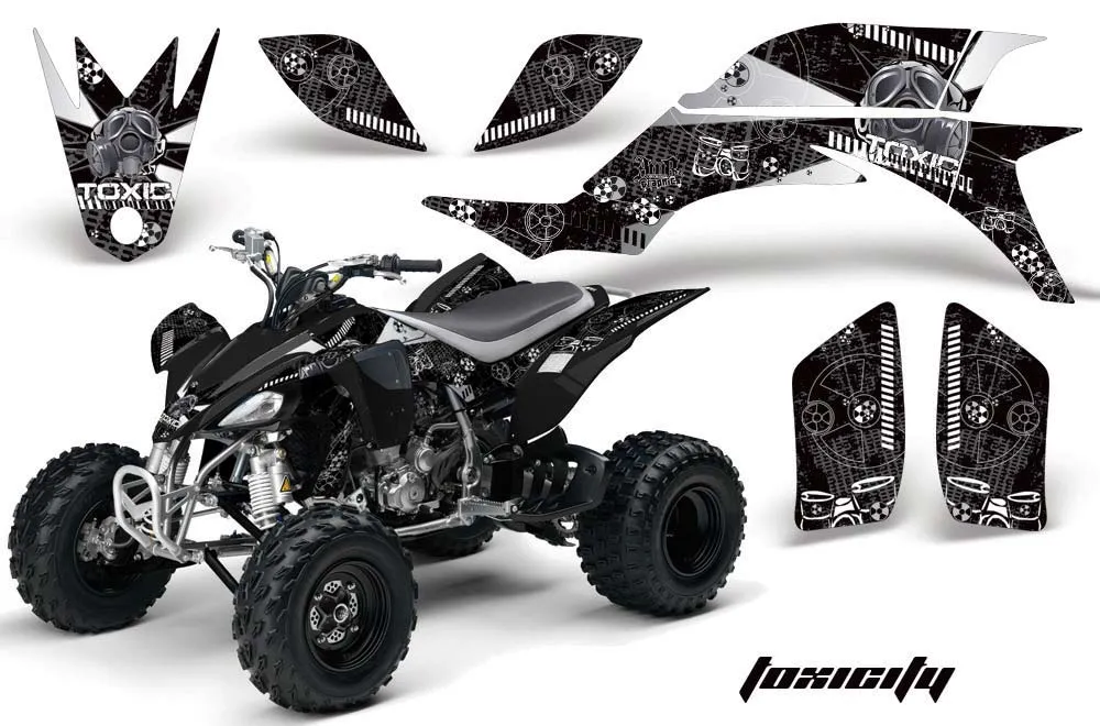 Yamaha YFZ 450 ATV Graphic Kit - 2004-2014 Toxicity White