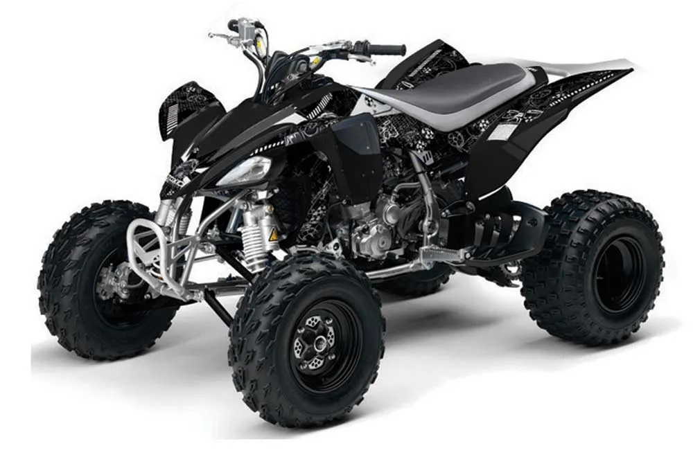 Yamaha YFZ 450 ATV Graphic Kit - 2004-2014 Toxicity White