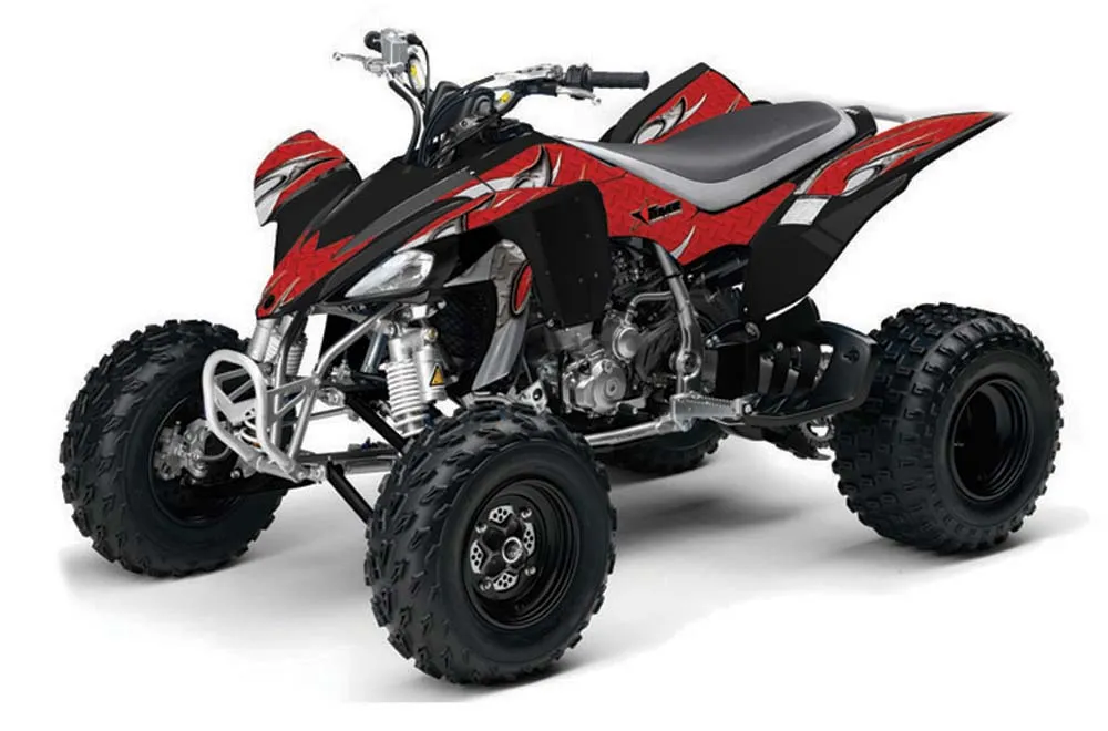 Yamaha YFZ 450 ATV Graphic Kit - 2004-2014 Tribal Flames Red