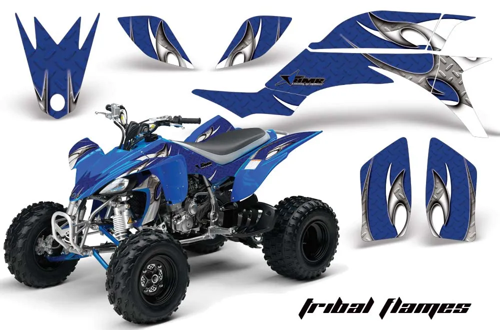 Yamaha YFZ 450 ATV Graphic Kit - 2004-2014 Tribal Flames White
