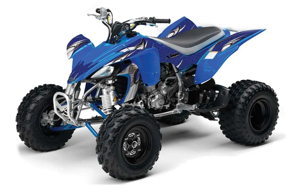 Yamaha YFZ 450 ATV Graphic Kit - 2004-2014 Tribal Flames White