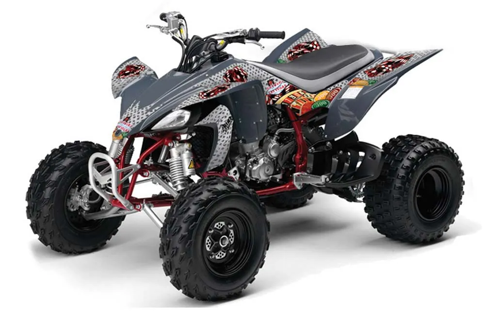 Yamaha YFZ 450SE / 450R ATV Graphic Kit - 2009-2013 Vegas Baller Silver