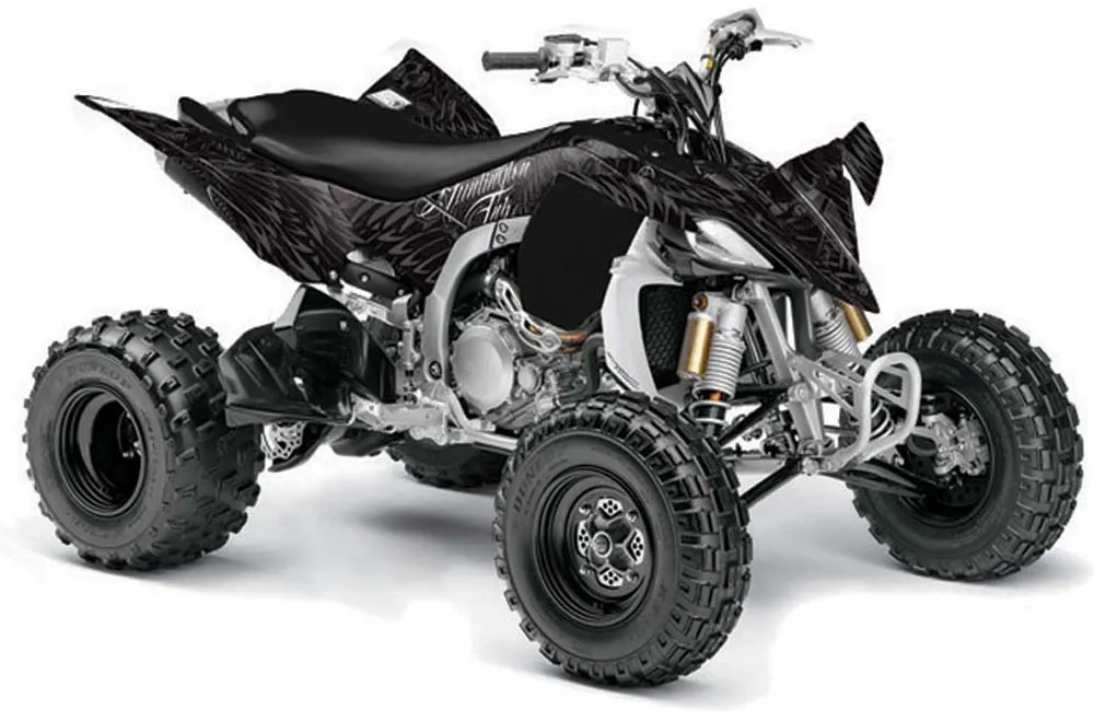 Yamaha YFZ 450SE / 450R ATV Graphic Kit - 2009-2013 Skulls and Hammers Silver
