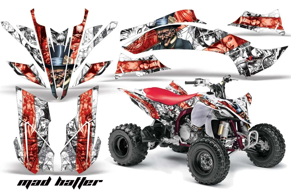 Yamaha YFZ 450SE / 450R ATV Graphic Kit - 2009-2013 Mad Hatter White