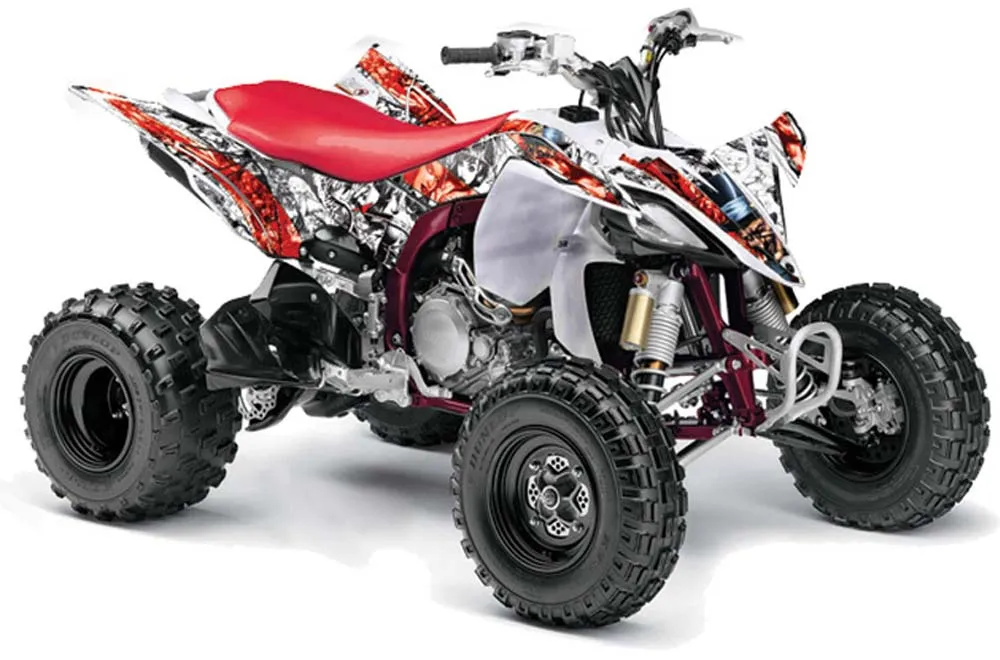 Yamaha YFZ 450SE / 450R ATV Graphic Kit - 2009-2013 Mad Hatter White