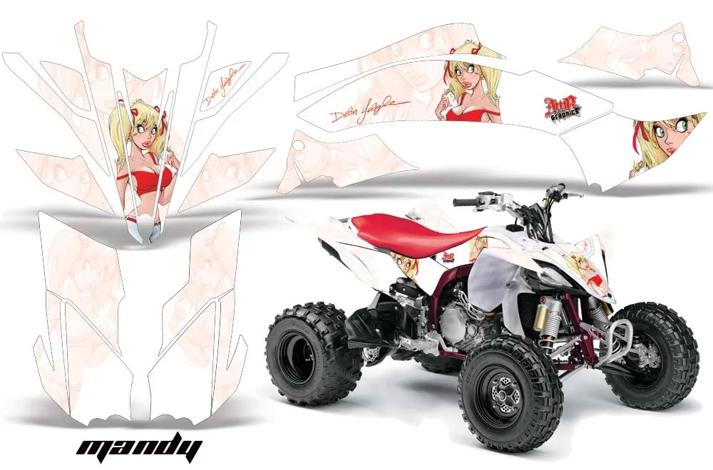 Yamaha YFZ 450SE / 450R ATV Graphic Kit - 2009-2013 Mandy White