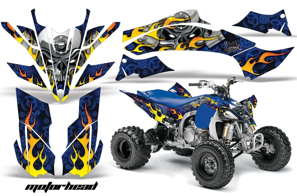 Yamaha YFZ 450SE / 450R ATV Graphic Kit - 2009-2013 Motorhead Blue