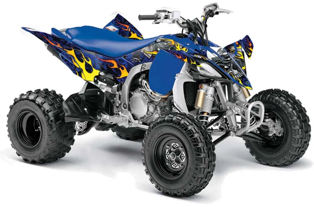 Yamaha YFZ 450SE / 450R ATV Graphic Kit - 2009-2013 Motorhead Blue