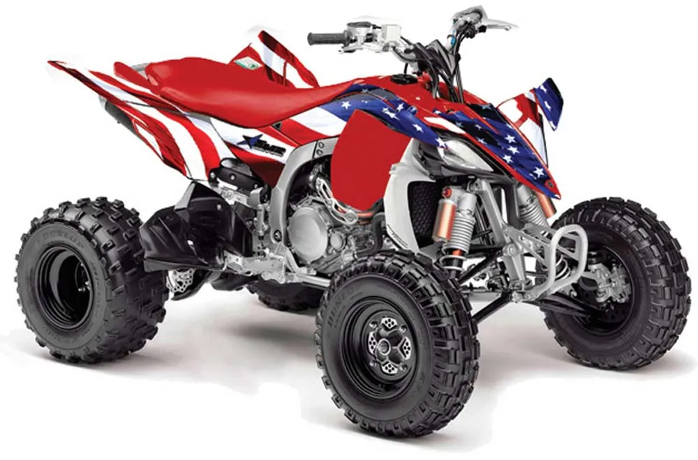 Yamaha YFZ 450SE / 450R ATV Graphic Kit - 2009-2013 Stars n Stripes Red
