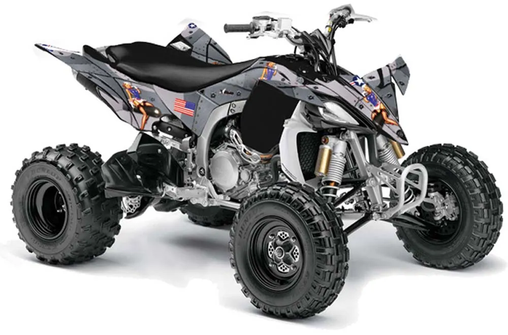 Yamaha YFZ 450SE / 450R ATV Graphic Kit - 2009-2013 T Bomber Silver