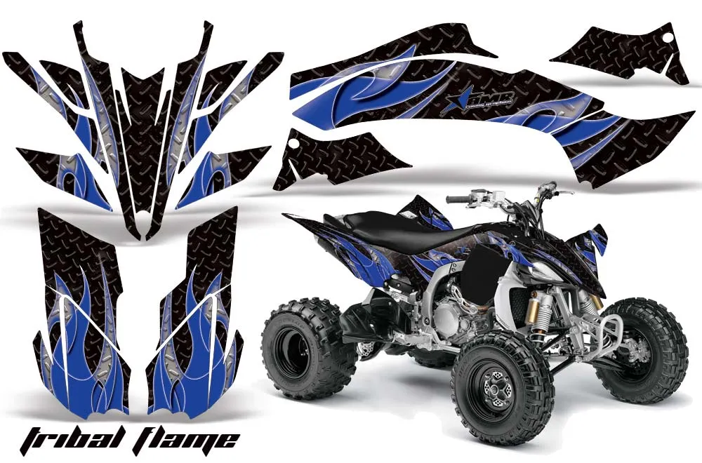 Yamaha YFZ 450SE / 450R ATV Graphic Kit - 2009-2013 Tribal Flame Blue