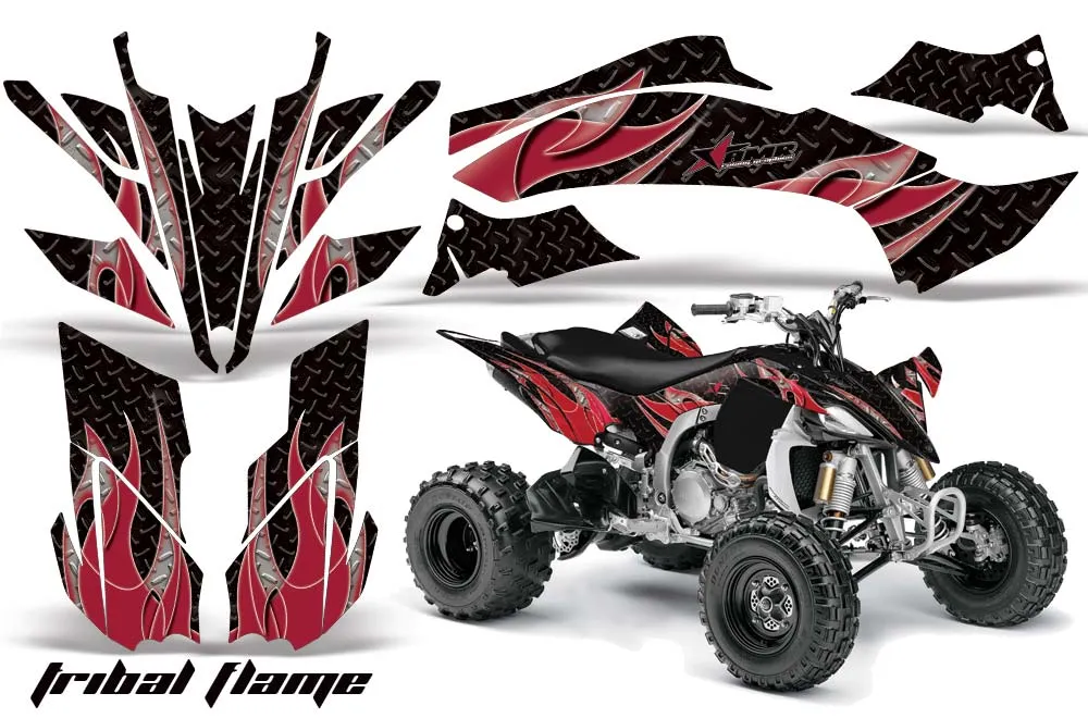 Yamaha YFZ 450SE / 450R ATV Graphic Kit - 2009-2013 Tribal Flame Maroon