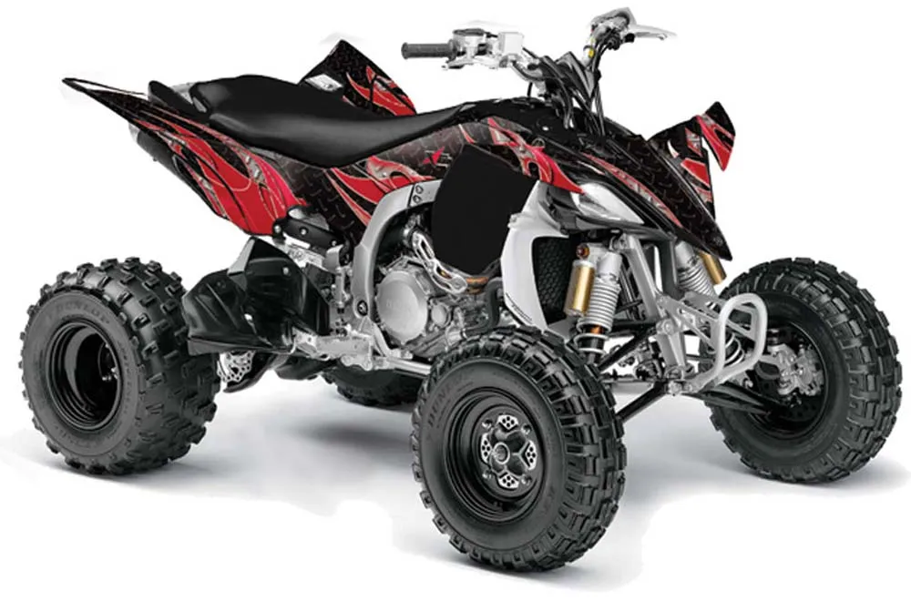 Yamaha YFZ 450SE / 450R ATV Graphic Kit - 2009-2013 Tribal Flame Maroon