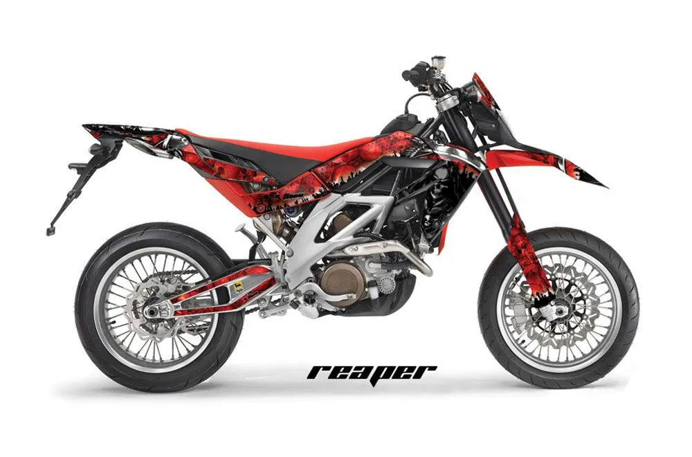 Aprilia SXV 4.5 / 5.5 Dirt Bike Graphic Kit - 2006-2015 Reaper Red