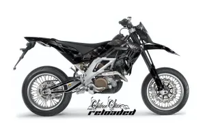 Aprilia SXV 4.5 / 5.5 Dirt Bike Graphic Kit - 2006-2015 Silver Star - Test