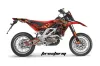 Aprilia SXV 4.5 / 5.5 Dirt Bike Graphic Kit - 2006-2015 Firestorm Red