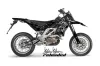 Aprilia SXV 4.5 / 5.5 Dirt Bike Graphic Kit - 2006-2015 Silver Star - Reloaded Black