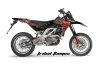 Aprilia SXV 4.5 / 5.5 Dirt Bike Graphic Kit - 2006-2015 Tribal Flames Red