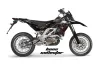 Aprilia SXV 4.5 / 5.5 Dirt Bike Graphic Kit - 2006-2015 Bone Collector Black