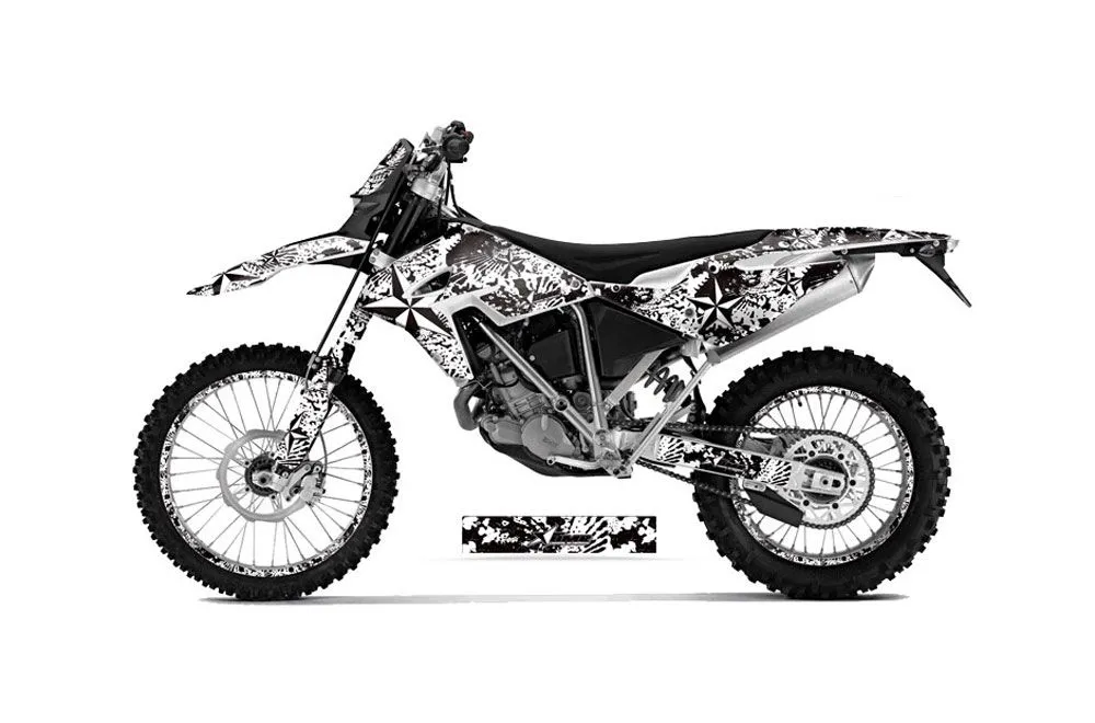 BMW G450x Dirt Bike Graphic Kit - 2010-2011 NorthStar White