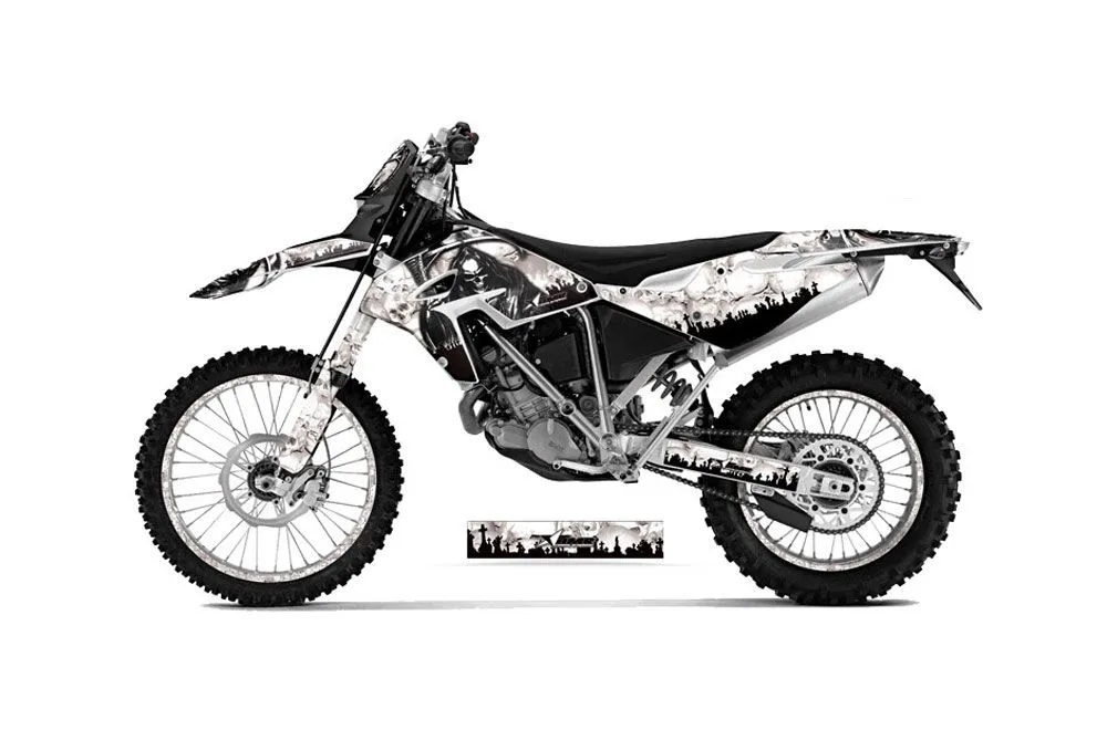 BMW G450x Dirt Bike Graphic Kit - 2010-2011 Reaper White